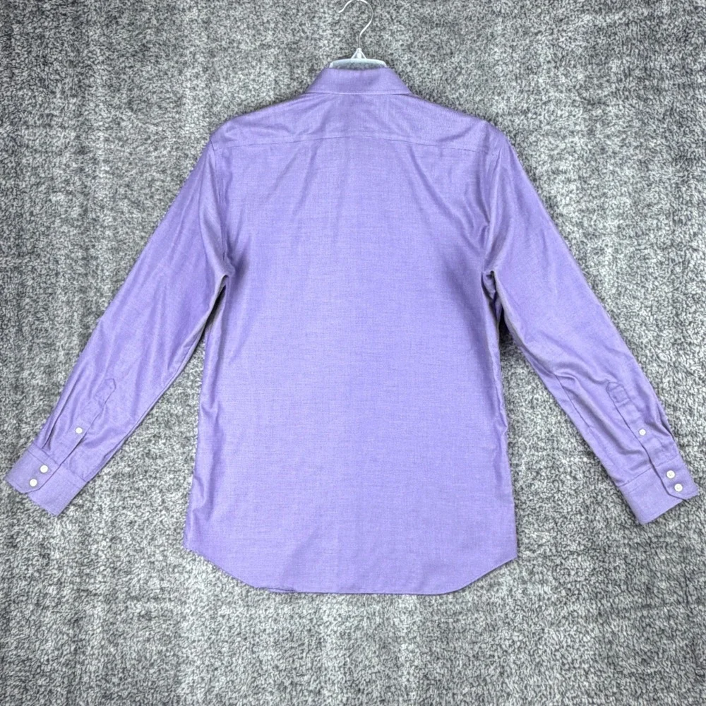 Banana Republic Men's L Purple Non-Iron Slim Fit Dress Shirt Cotton Work Casual‎